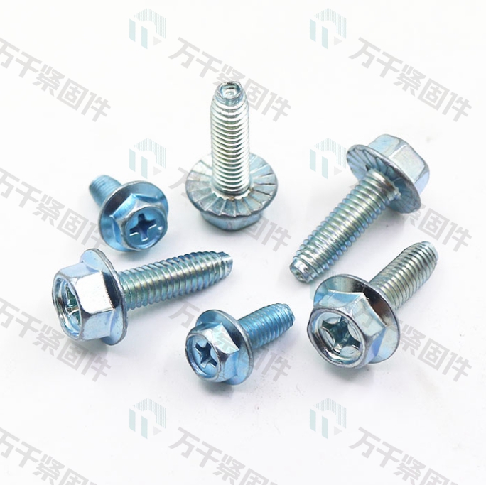 六角十字法兰面三角牙锁紧螺钉 不锈钢（304/316）碳钢 合金钢